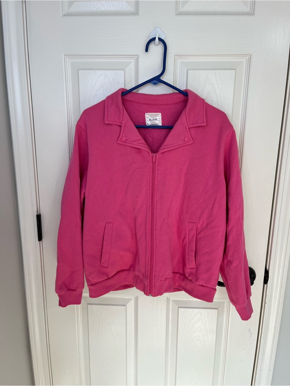 Blair Hot Pink Zip-Up Bomber Jacket